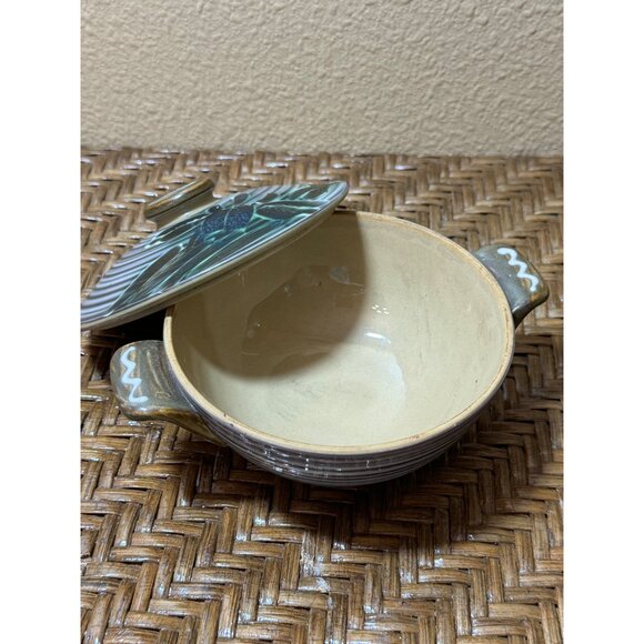 Vintage Craftman China Hand Craft Japan #378 Handled Sugar Bowl  Iris - Picture 5 of 10